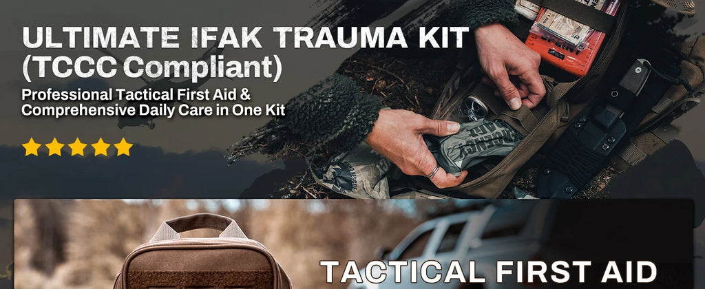 RHINO RESCUE-SE IFAK Trauma Erste-Hilfe-Set, taktische medizinische Tasche für Auto, Zuhause, Reisen, Wandern und Camping, Notfall-Überlebensausrüstung