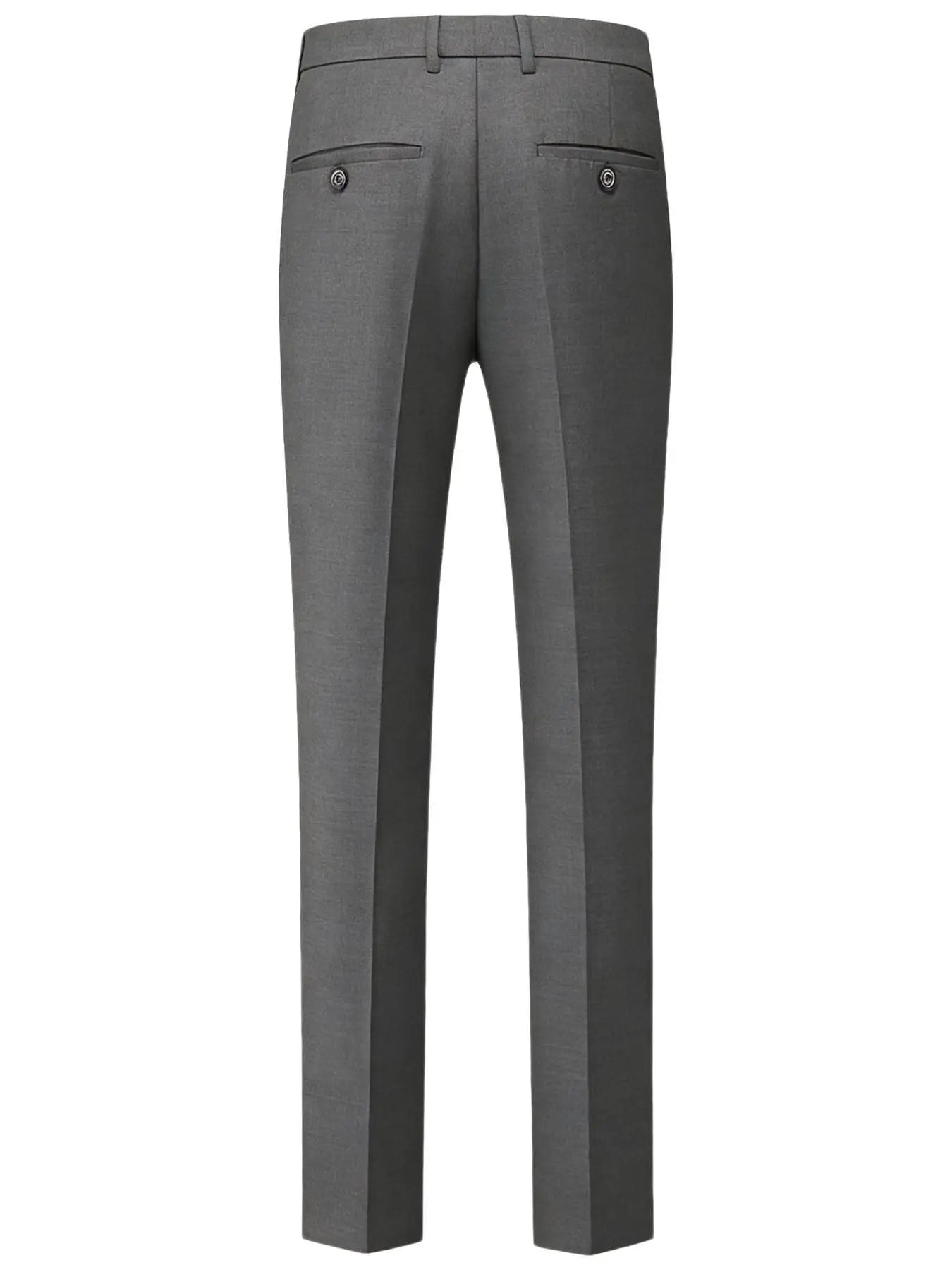 Herren burgunderroter 2-teiliger Anzug (nur Sakko + Hose, keine Weste enthalten), Slim Fit Formaler Business Hochzeits-Party Blazer & Hose