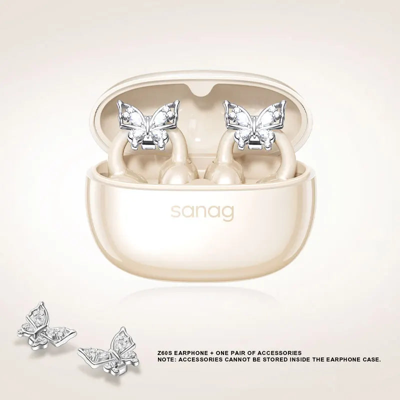 Sanag Z60S Ohrclip-Kopfhörer OWS HiFi-Sound Open-Ear-Ohrhörer Audífonos Bluetooth Kabellose Kopfhörer Flash-Sale Headset