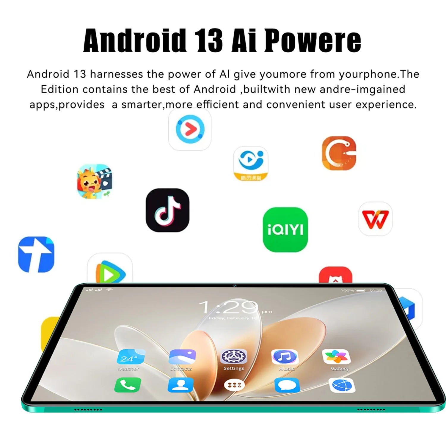 2025 Neu verbessertes Pad 10,1 Zoll Android-Tablet Octa Core 6GB RAM 128GB ROM Dual-Netzwerk WLAN Dual-Kameras Tablet PC 6000mAh