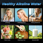 CAWOLO Alkalischer Wasserionisator PH-Wassergerät Alkalischer Wasserspender 11 Platten Platinbeschichtung Alkalischer Wasserionisierer