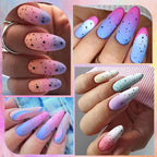 LILYCUTE 7ML 6PCS Neon Gel Nagellack Set fluoreszierend Farbwechsel Semi Permanent Soak Off Maniküre-Kit Nail Art Gel
