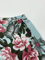 Women's Floral Print High Slit Thigh Halter Dress - Summer Sleeveless Sexy Bodycon Beach Party Clubwear