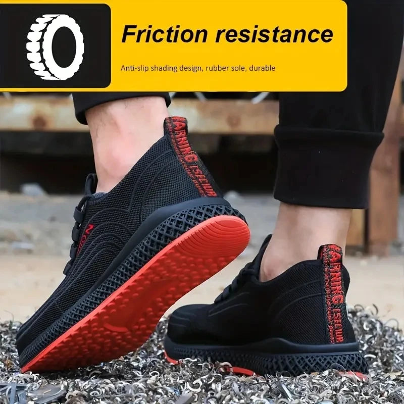 Durchtrittsichere atmungsaktive Arbeitssicherheitsschuhe Stichschutz-Sicherheitsschuhe Herren Stahlkappenschuhe Herren Baugewerbe-Arbeitsschuhe Schutzschu
