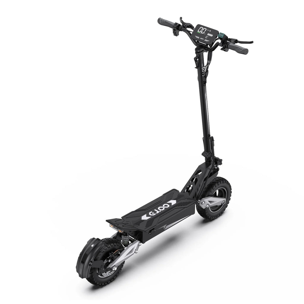T10 Tragbarer E-Scooter 900W Spitzenleistung 48V 13.5/18 Ah Akku Elektroroller für Erwachsene 11 Zoll Offroad-Reifen Elektroroller