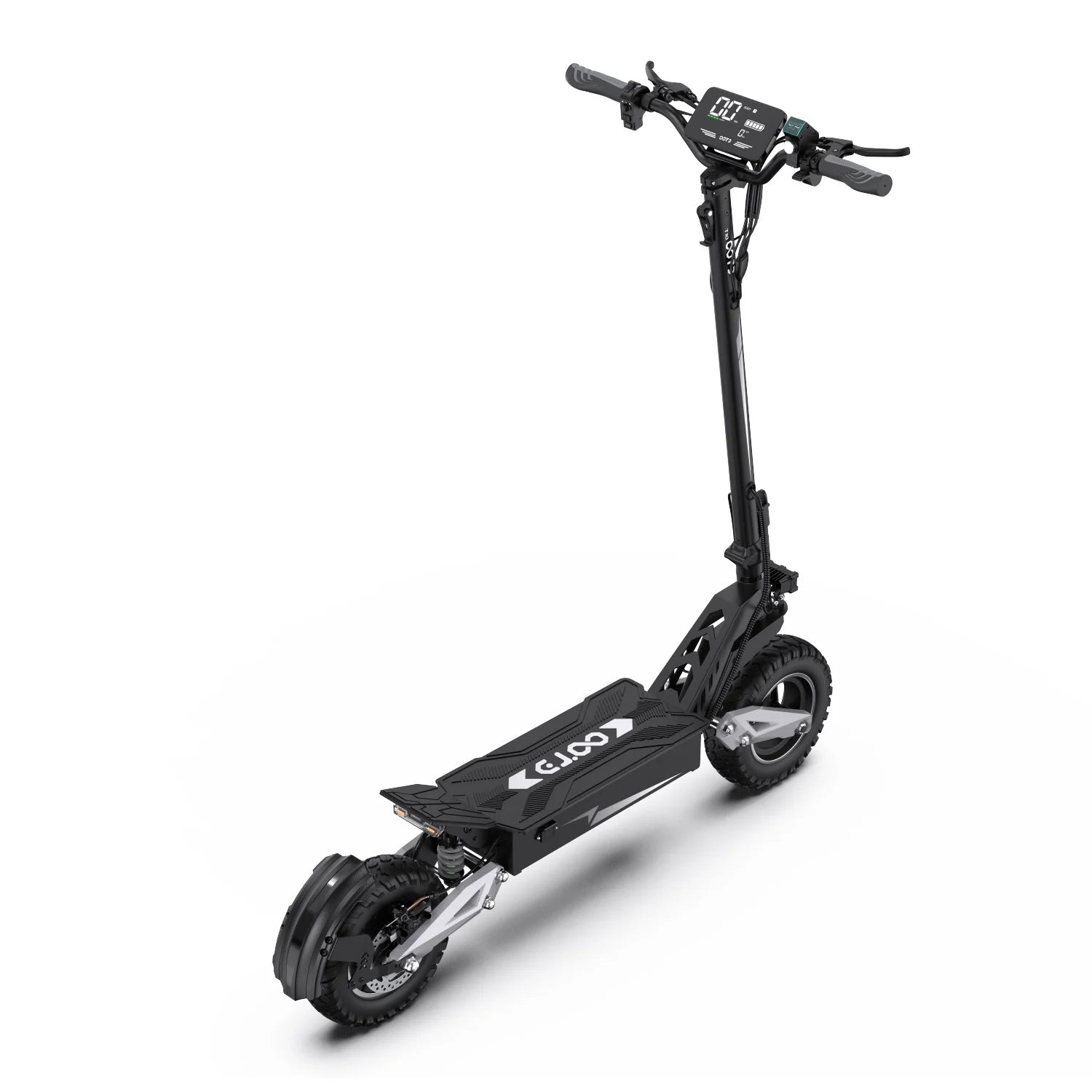 T10 Tragbarer E-Scooter 900W Spitzenleistung 48V 13.5/18 Ah Akku Elektroroller für Erwachsene 11 Zoll Offroad-Reifen Elektroroller