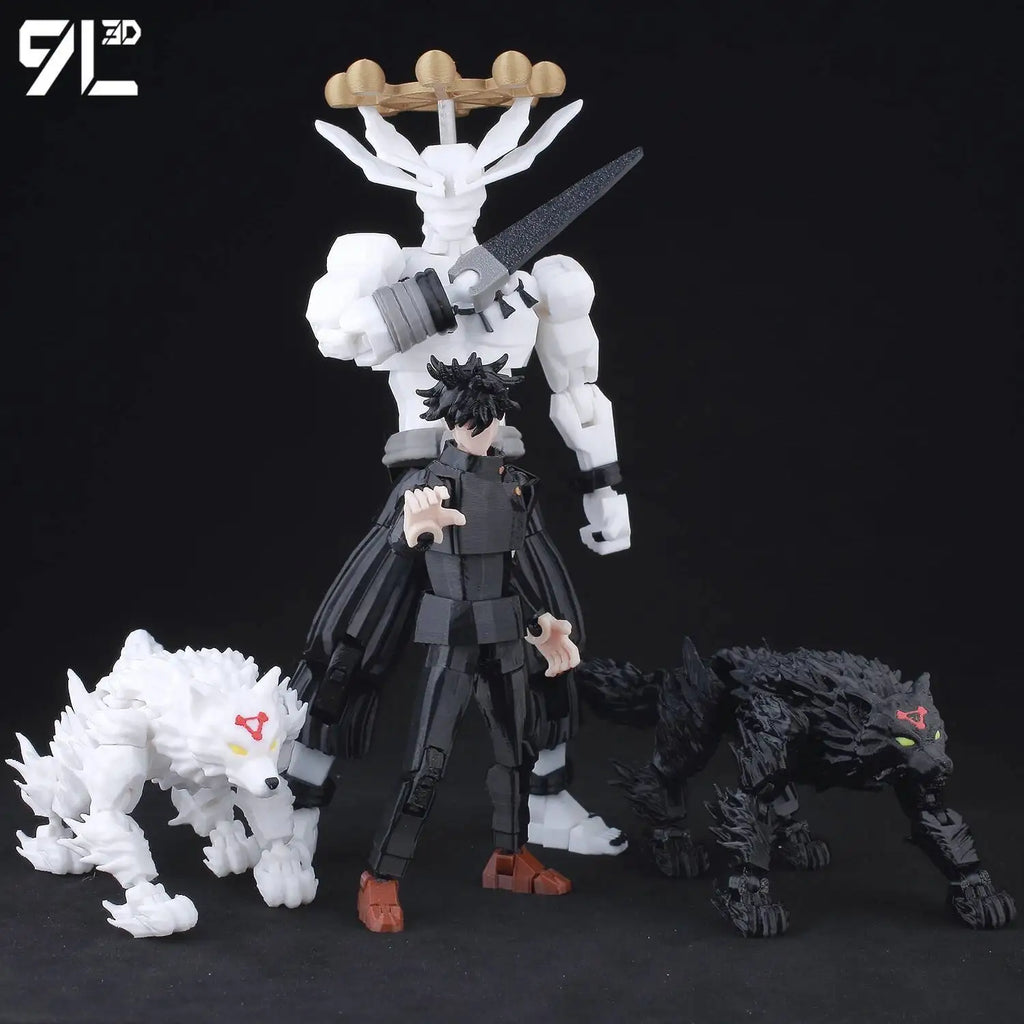 9L3D Lucky13 Gojo Sukuna Jujutsu Fushiguro Toji Gojo Satoru Actionfigur Dummy13 T13 Mehrgelenkige Sammlerstücke Titan13