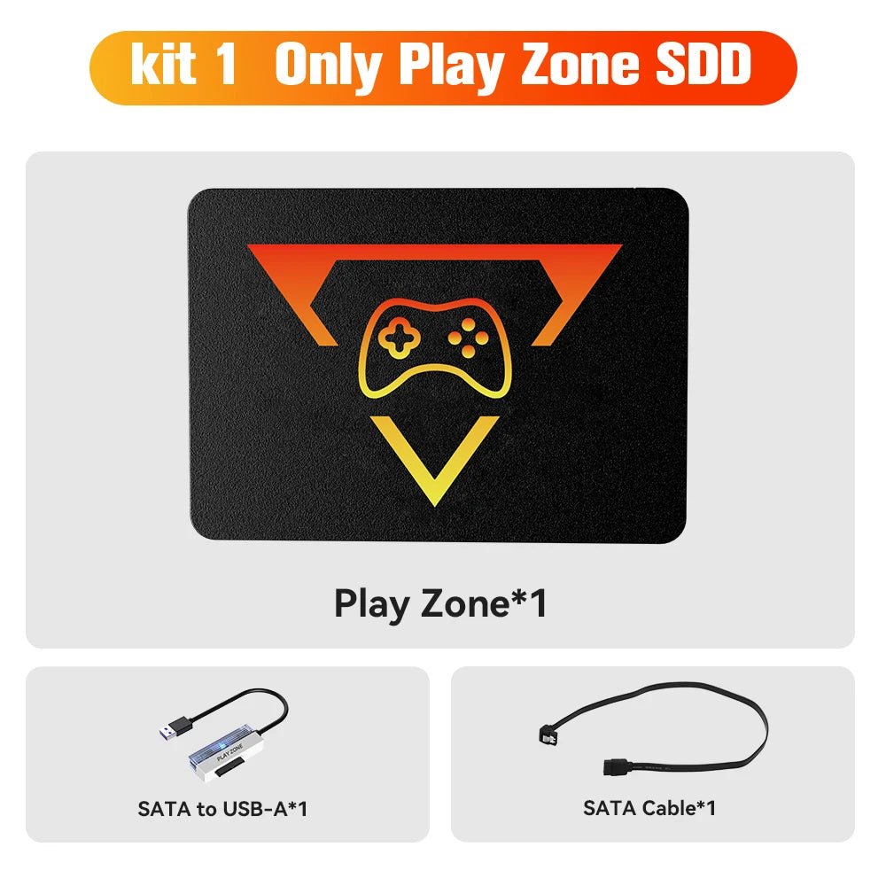 1TB tragbare Gaming-SSD 3 Systeme in 1 Spielekonsole 80+ Emulatoren für PS5/PS4/XBOX/XBOX One/PS3/SWITCH mit 16191 3D- & Retro-Spielen