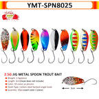 7/9/10 Stück Forellenköder 2,5g/2,6g/3g/3,2g/3,5g/5g Metalllöffel Angelköder Wobbler Casting Jigging Angelzubehör Pesca Döbel