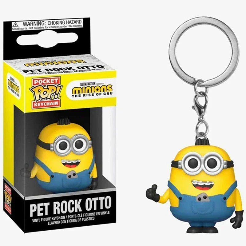 2026 Funko Schlüsselanhänger Ranger Rot Blau Pink Minion Kevin Otto Stuart Spider Spot Vash Ahsoka Inuyasha Homer Sam Sally Figuren Spielzeug