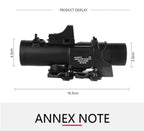 1-4x variables Zielfernrohr mit Mini-Rotpunktvisier Red Dot Sight Jagdvisiere