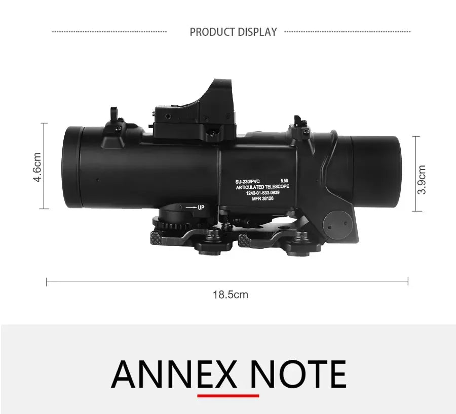 1-4x variables Zielfernrohr mit Mini-Rotpunktvisier Red Dot Sight Jagdvisiere