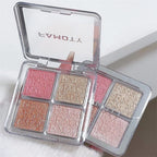 4 Farben Diamant Highlighter Puder Palette Glitzer Gesichtskontur Aufhellen Make-up Schimmer Ultrakonzentrierte Leuchtkraft Kosmetik