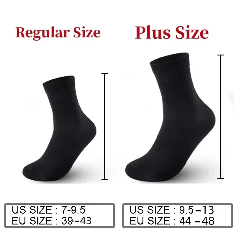 20 Stück/Los Herren Socken aus reiner Baumwolle Übergröße Einfarbig Freizeit Business Lange Socken Atmungsaktive Weiche Herrensocken EU39-48