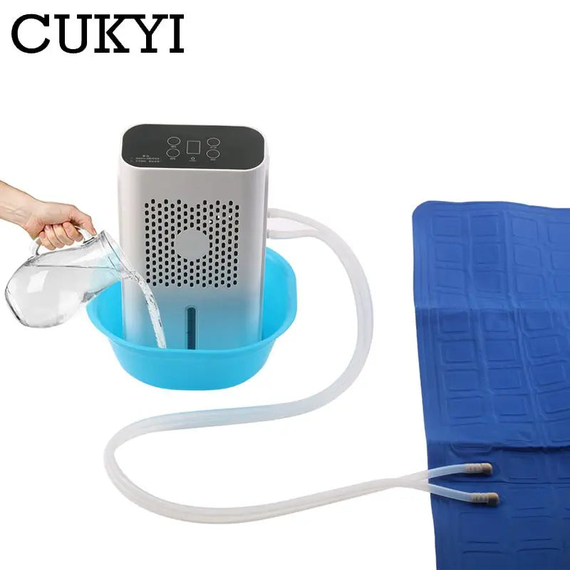 Wasserkreislauf-Kühlmatratze, wassergekühlte Klimaanlagenauflage, kühlender Ventilator, Hitze linderndes Bett, Sofa-Kissenkühler Zweitbild