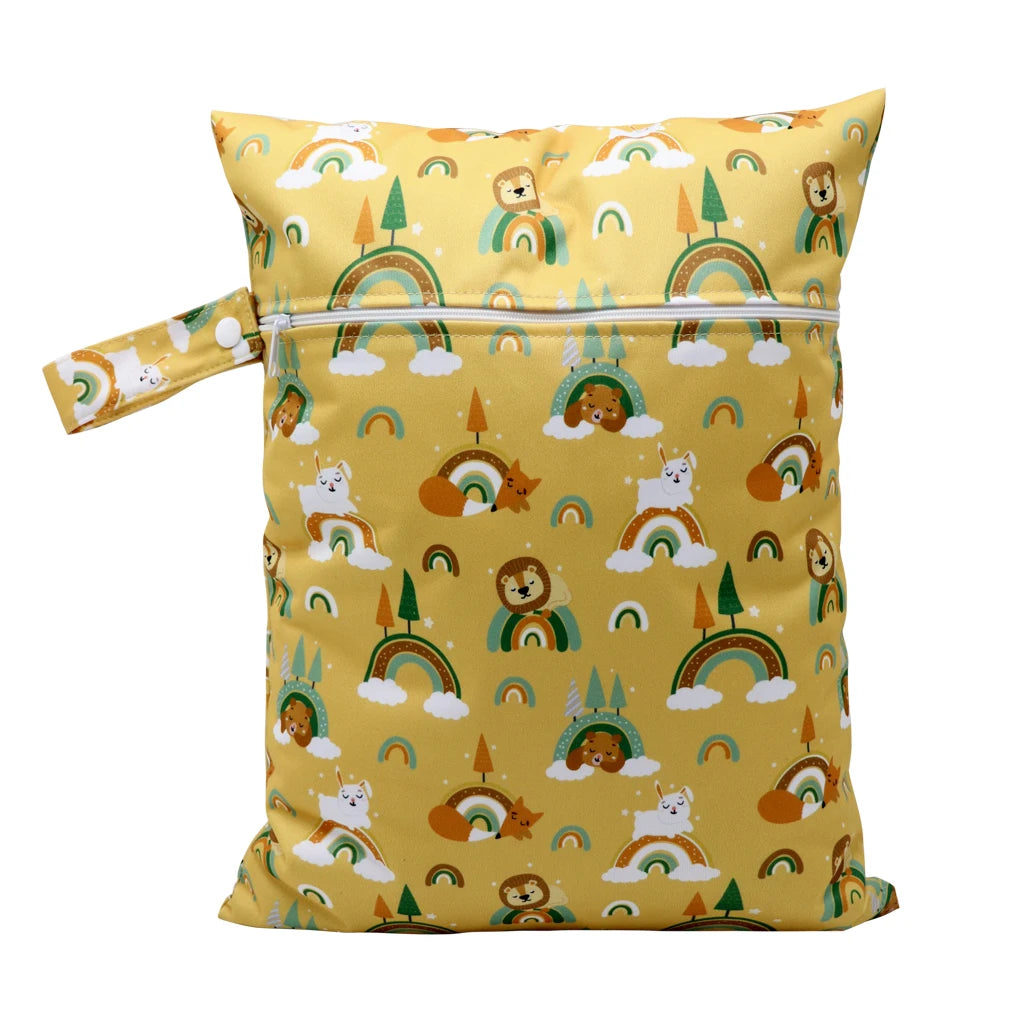 Wasserdichte Wickeltasche Windeltasche Mama Baby Umstandstasche Waschbare Reißverschluss Windel-Organizer Trockenbeutel Reisetragetasche 30x40cm