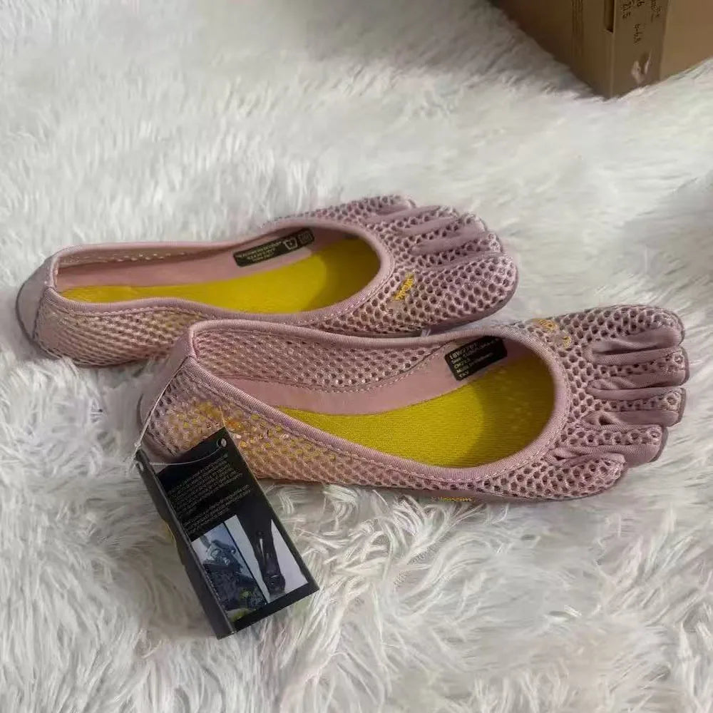 VI-B Damen Klassische Professionelle FiveFingers Schuhe Fitness Yoga Tanz Weiche Sohle Rutschfest Schnelltrocknend Sport Split-Toe-Sneaker