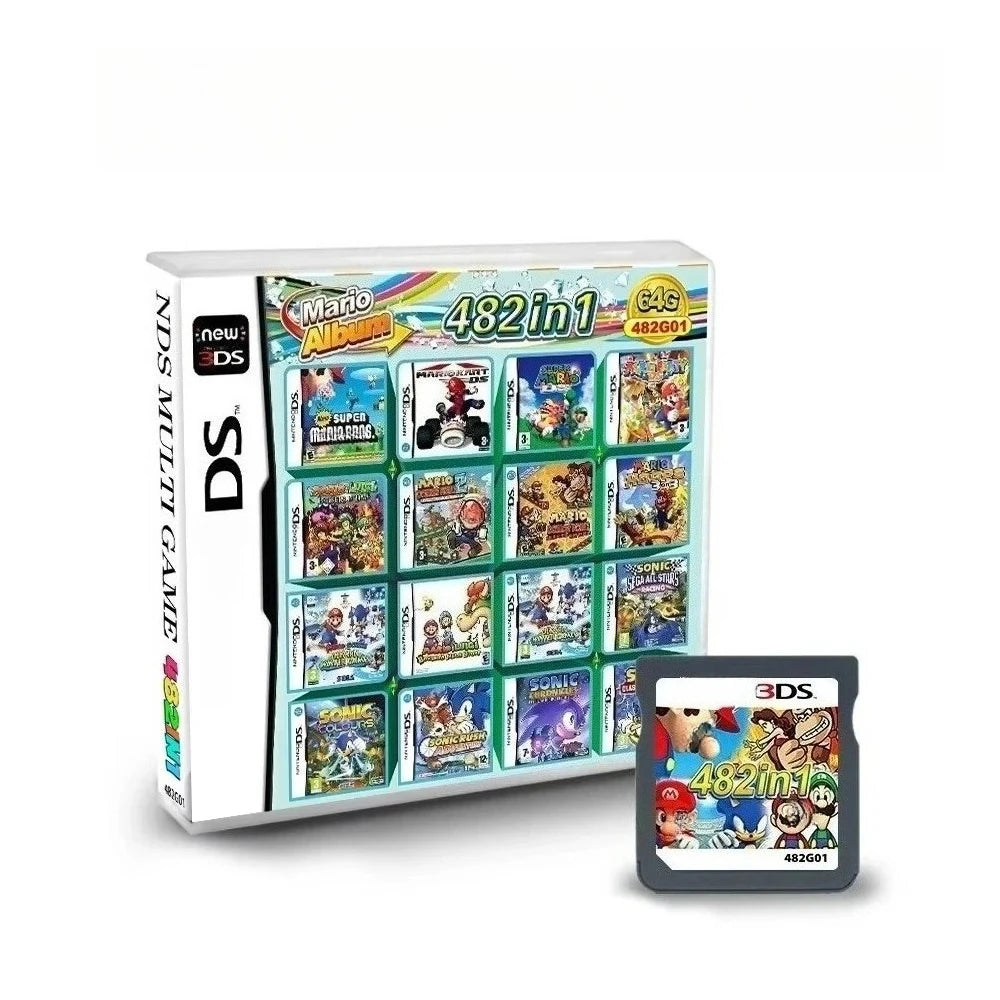 NDS Spielkarte 482in1 520in1 4300in1 500in1 468in1 Spielkarte Retro-Spielesammlung für 3DS, NDS