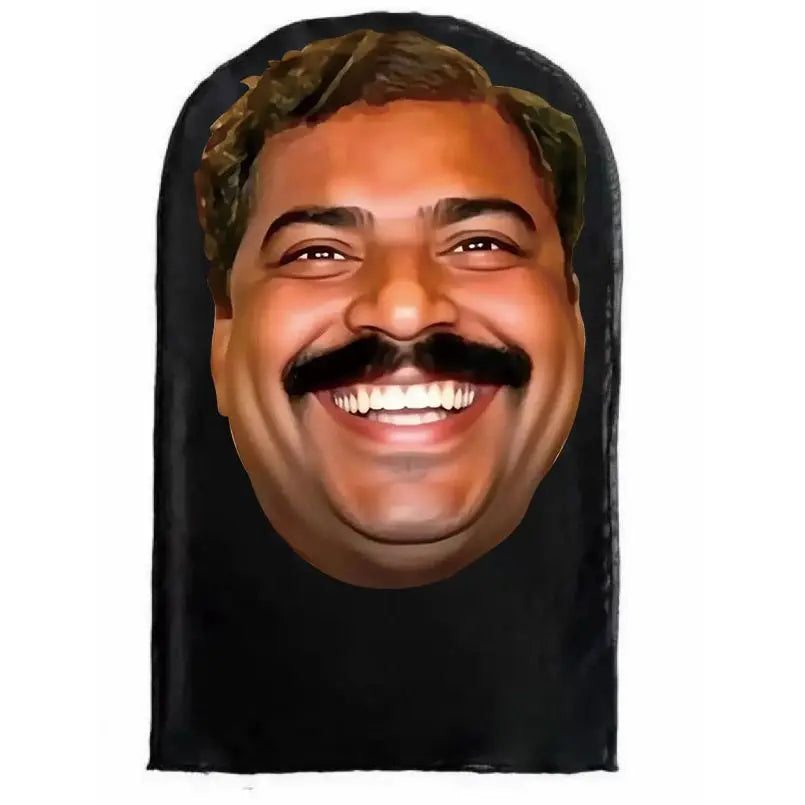 Lustiger indischer Gesichtsausdruck Parodie Abstrakt Humorvolle Maske Neuheit Live-Streaming Outdoor-Requisite Cosplay Kostümzubehör