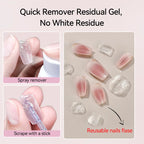 UR SUGAR 3tlg. Künstliche Nägel Set mit 420Stk. matten Soft Gel Tips Solid Glue Gel Entferner Schnelles Nagelverlängerungs-Kit Nagelpflege Starter-Set