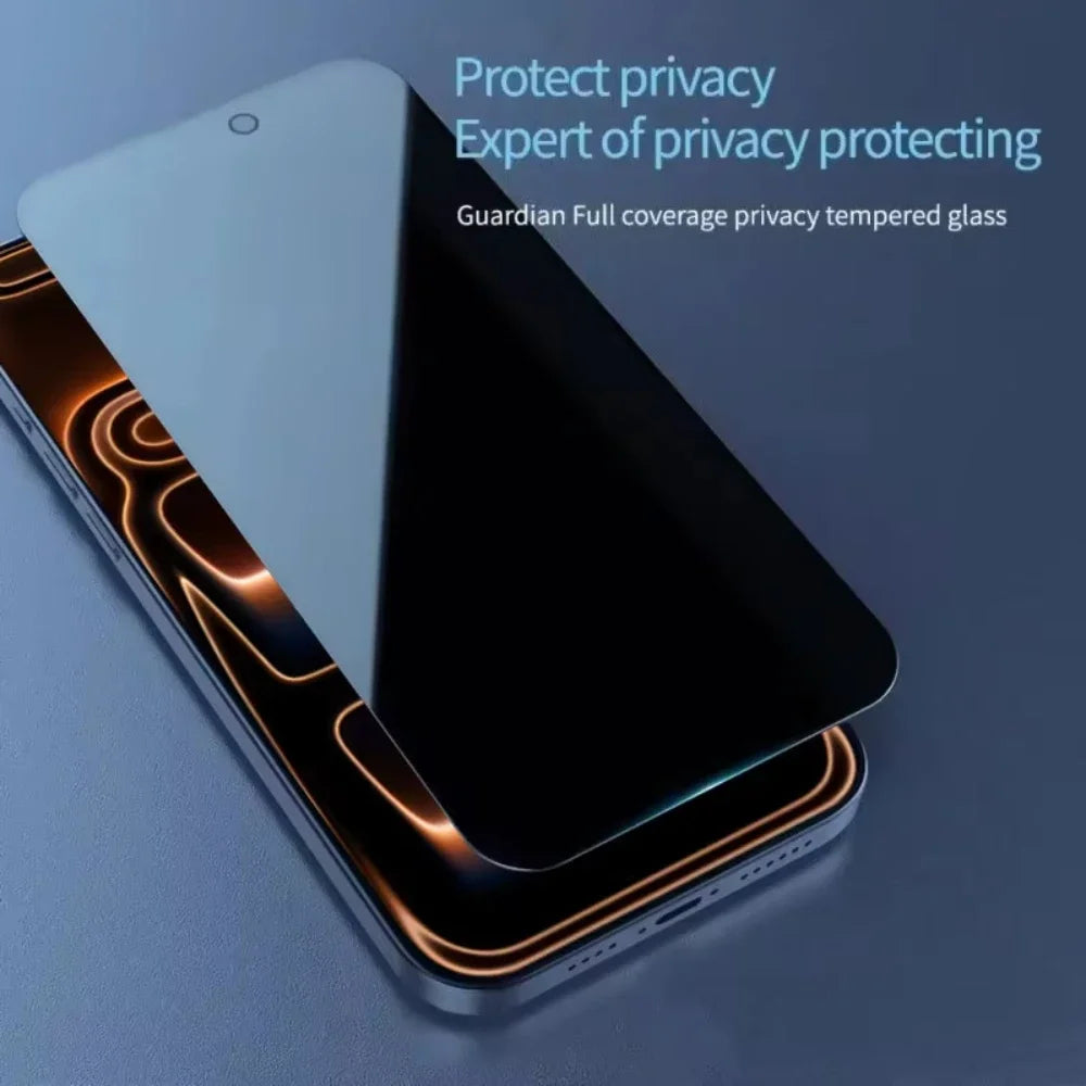 Blickschutzfolien mit fettabweisender Beschichtung für iPhone 17 Pro Air 16 15 11 13 12 14 Pro Max Plus Anti-Spionage-Panzerglasfolie