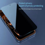 Blickschutzfolien mit fettabweisender Beschichtung für iPhone 17 Pro Air 16 15 11 13 12 14 Pro Max Plus Anti-Spionage-Panzerglasfolie