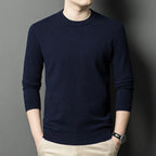 2025 Neuer Herren-Freizeitpullover Rundhals Langarm Strickpullover Rautenmuster Mode Vielseitiges Oberteil 2029