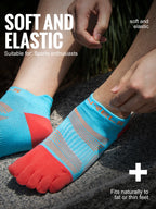WRELS Zehensocken Laufsocken für Herren Damen Atmungsaktive Fünf-Finger-Socken Hochleistungs-Sport-Fünf-Zehen-Socken