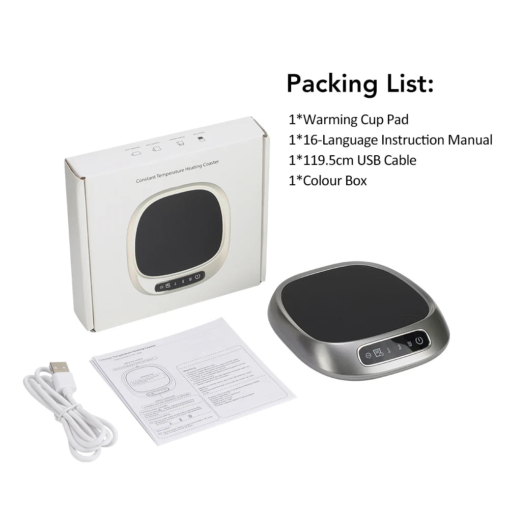 USB-Tassenwärmer, Kaffee, intelligente konstante Temperatur, elektrische Tassenheizplatte, Warme-Milch-Platte, Zuhause, Büro, Tee-Wasser-Heizuntersetzer