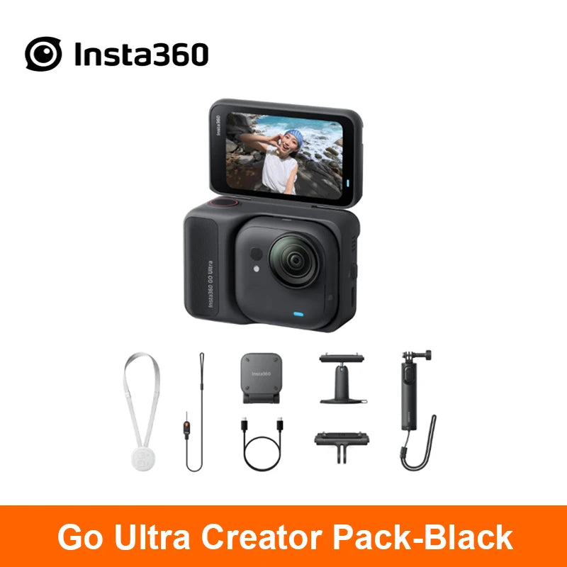 Insta360 GO Ultra Action-Kamera POV freihändig 4K 60fps Ultra-HD FlowState-Stabilisierung Insta 360 GO Ultra