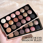 18-Farben-Lidschatten-Palette – Perlglanz, Matt, feiner Schimmer, Glitzer, Erdtöne, langanhaltend, hochpigmentiert