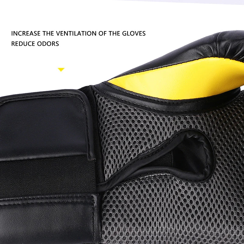 8/10/12/14oz Boxhandschuhe für Erwachsene Herren Sanda Kampf Sandsack Training Damen dick atmungsaktiv Muay Thai Kampf