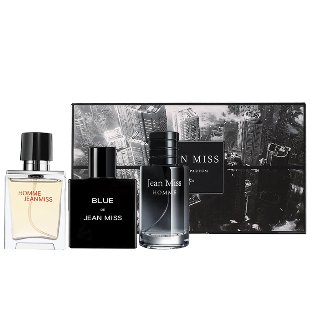 Hochwertiges Herrenparfum Hombre 90ml Geschenkbox 3er Set Colognes Duft Faszination Man Herrendüfte Maskulin Langanhaltend Parfum Herren