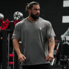 SILVERBACK Lockeres Herren-Baumwoll-T-Shirt Sommer Gym Fitness Rundhals Kurzarm Laufshirts Legere Premium Sportbekleidung