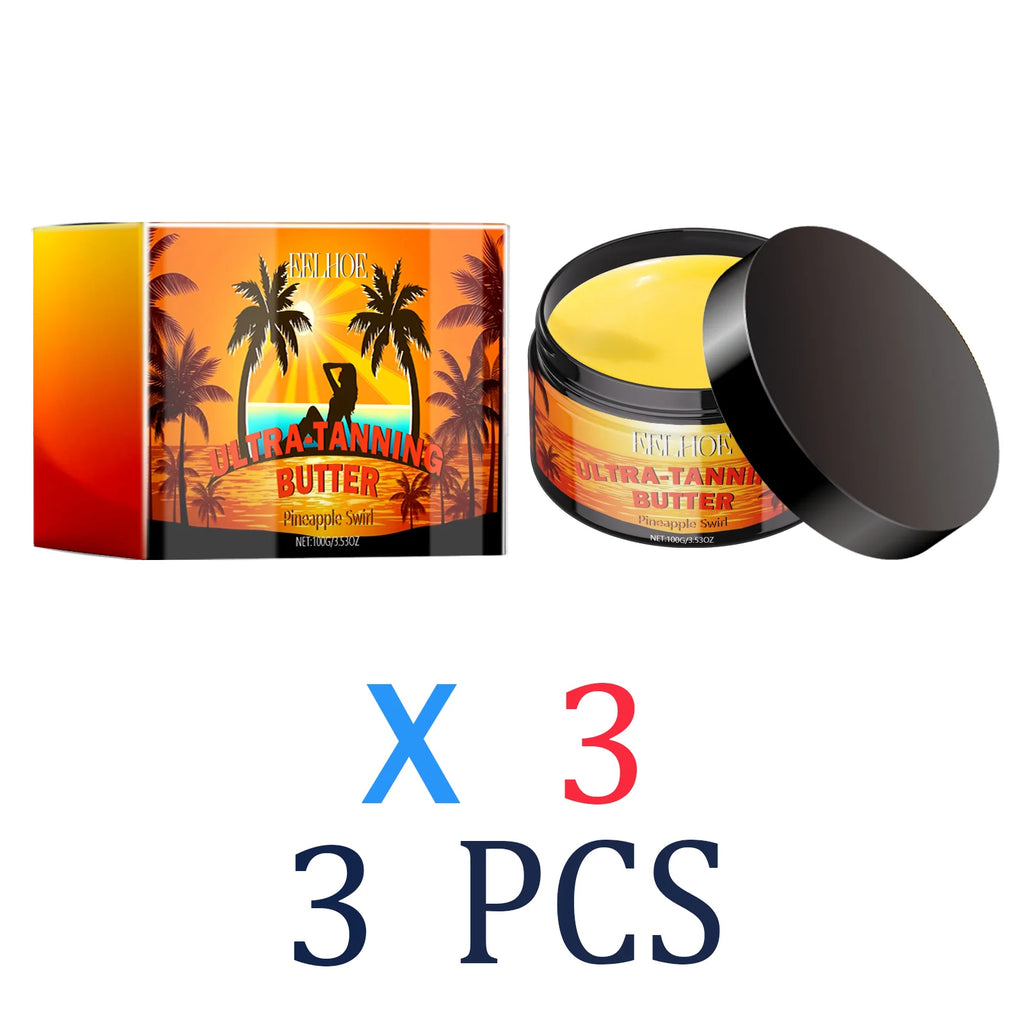 Tanning Gel for Deep Bronze Glow with Coconut Oil and Carrot Seed Oil for Outdoor Tanning to get Sun Kissed Skin Deep Hydration
