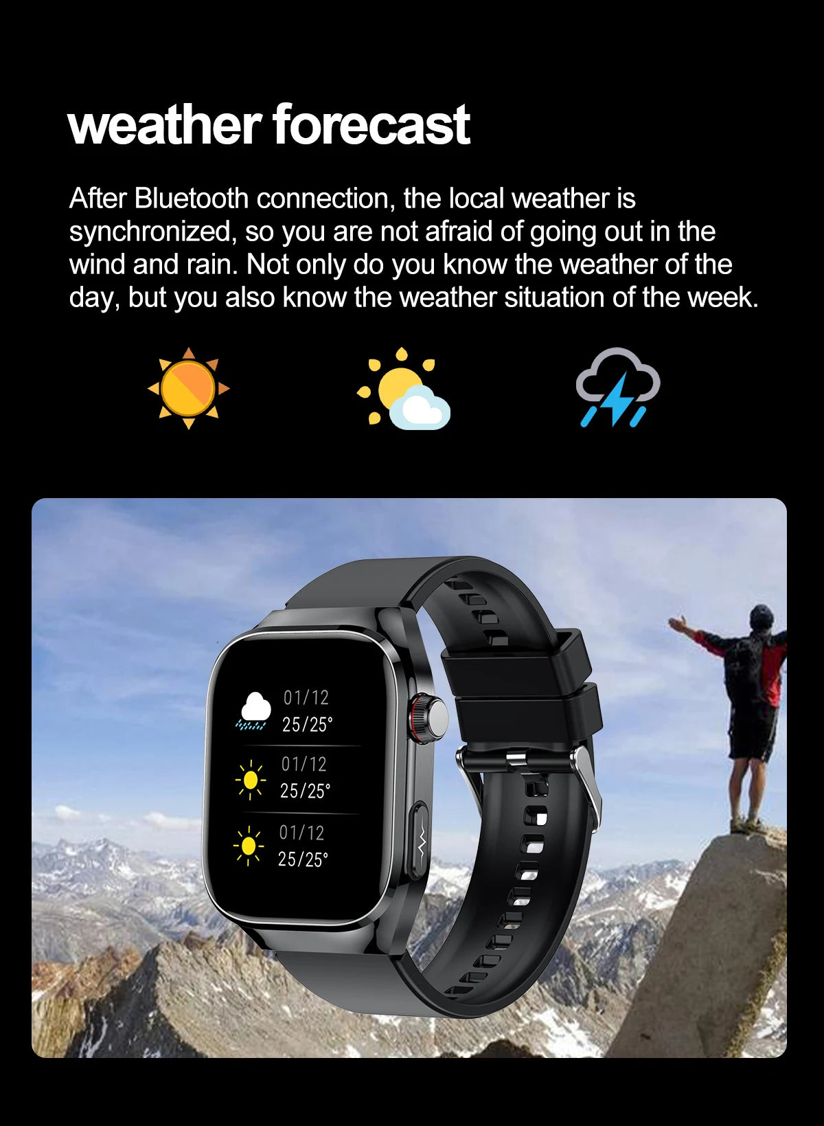 2026 Neue Pflegegrad-Harnsäure-Blutfettwerte Smartwatch Herren EKG+PPG Blutdruck Herzfrequenz Bluetooth Anruf Gesundheits-Smartwatch