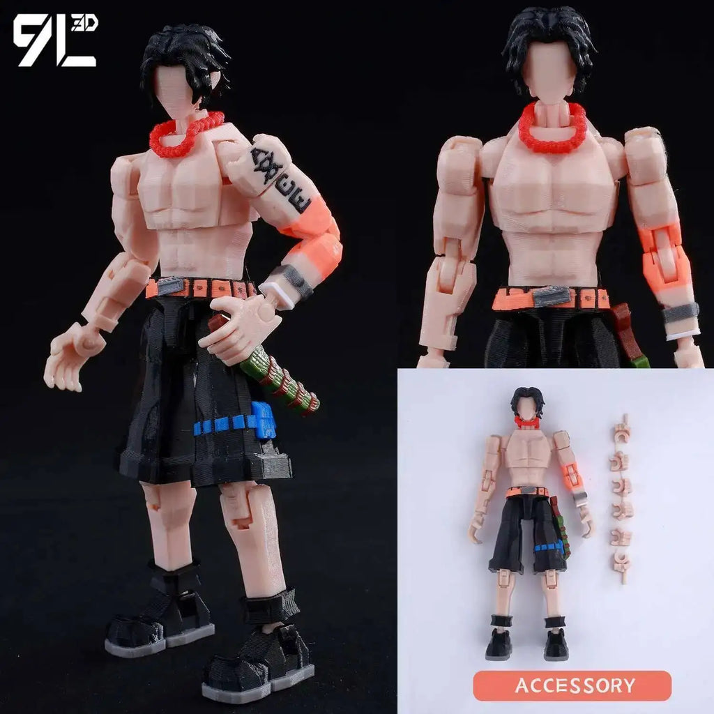 9L3D Gedruckte Anime One Piece Naruto Demon Slayer Dummy13 Lucky T13 Bewegliche Shapeshift Actionfiguren Mannequin Spielzeug Sammlerstücke