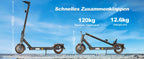 TODIMART T6 ABE E Scooter Mit Straßenzulassung, 30-35 km range, 350-500W brushless motor, dual brakes, and 8.5-inch run-flat tires