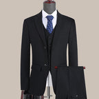 S-7XL Anzug Neu (Sakko + Weste + Hose) Koreanische Version der Slim-Fit-Arbeitskleidung Mode Business Herren Freizeit Hochzeits Gentleman-Anzug