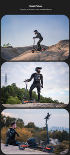 JOYOR S10-S-Z E-Scooter 60V 18Ah Doppelmotor 2000W 10 Zoll Reifen Erwachsenen E-Scooter Schwarz Höchstgeschwindigkeit 65km/h Reichweite 70-85km