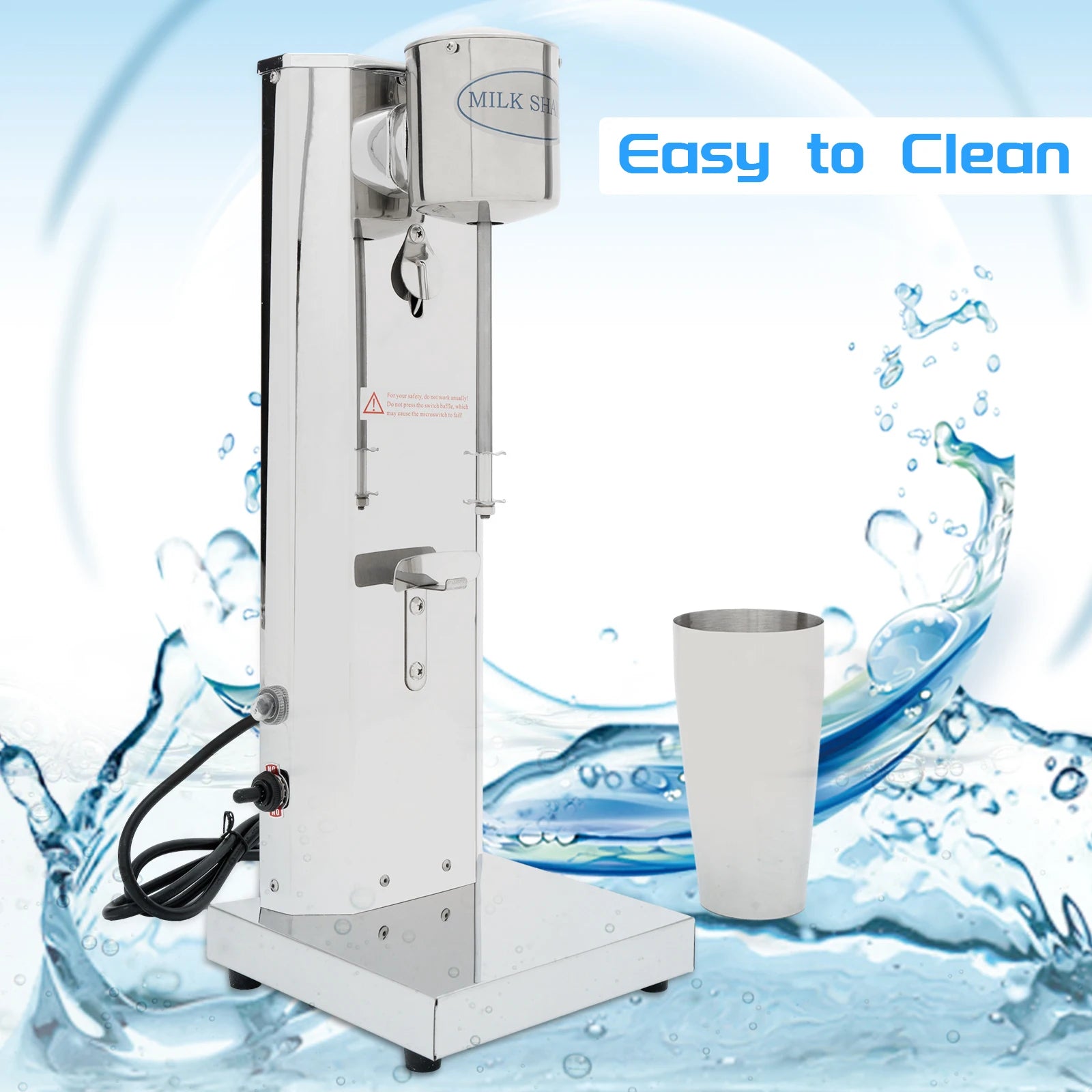 180W 650ML Kommerzielle Milchshake-Maschine Edelstahl Milchshaker-Maschine 18000 U/min Milchcreme-Mixer