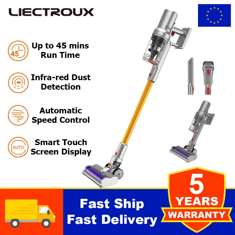 Liectroux i10 Akku-Handstaubsauger, intelligente Stauberfassung, 27KPa, 250W BLDC, geeignet für Teppich, Boden, Auto & Tierhaare Hauptbild