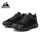 HIKEUP Leder Herrenschuhe für Herren Freizeitschuhe Mode Wasserdicht Winter Luxus Designer Marke Arbeitsstiefel Herren Rutschfeste Sneaker