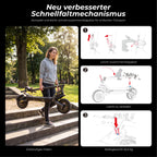 V5Pro Offroad E-Scooter 10 Zoll ABE zertifiziert 500W 48V12.5Ah Geländereifen Dual Federung E-Bremse Voltix APP Deutschland
