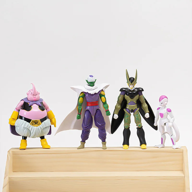 12-18CM Anime Dragon Ball Z Super Saiyajin Son Goku Broly Vegeta Anime Actionfigur Modell Geschenke Sammlerfiguren für Kinder