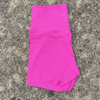 Sexy einfarbige Damen-Fitness-Sportshorts, hohe Taille, athletische Yoga-Shorts, Bein-Radfahren, umfassendes Training, Jogging, Squat-Proof