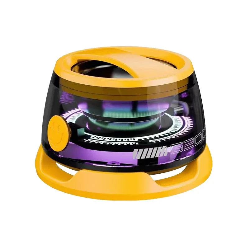 VIKEFON Tragbarer Mini Bluetooth Lautsprecher G200 RGB-Beleuchtung Magnetischer Lautsprecher BT5.3 Mini Sound Box 7 Stunden Wiedergabe Handyhalter