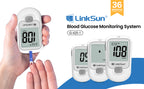 LinkSun G-425-1 Blutzuckermessgerät-Kit 50/100 Stück Teststreifen Lanzetten für Diabetes-Monitor Digitales Glukometer Blutzuckermessgerät