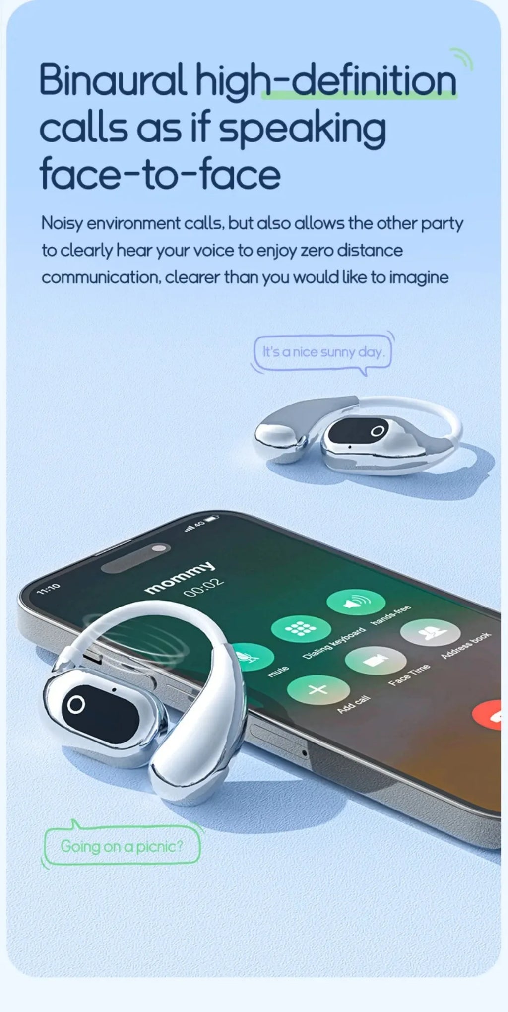 Echtzeit-Übersetzungs-Kopfhörer 144 Sprachen Übersetzer Kopfhörer Kabellose Bluetooth 5.4 Headsets für Business, Büro, Reisen