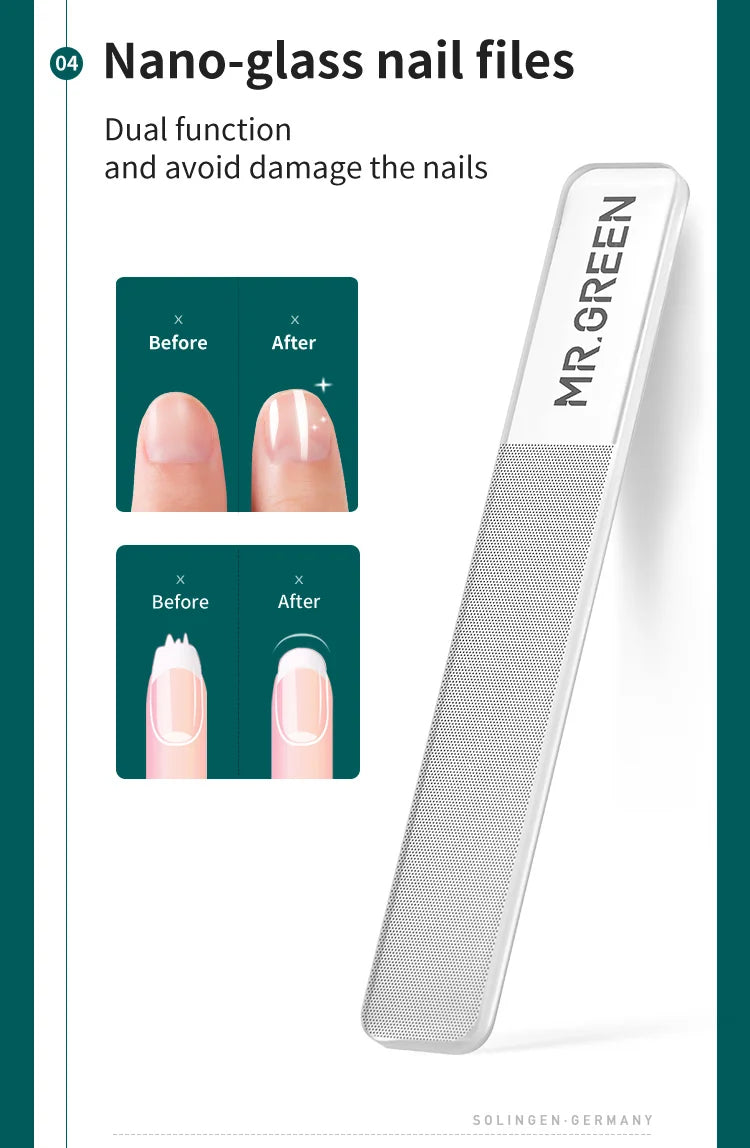 MR.GREEN Tragbares Maniküre-Set Nagelknipser Reise-Werkzeugset Edelstahl Geschenkbox für Freunde oder Familie